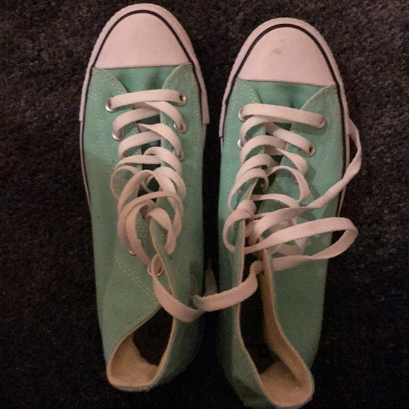 Converse mint green high tops - Picture 1 of 4